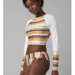 Prana Edge Wave and Presolana Cropped Sun Top and Bottom Size‎ Large NWT